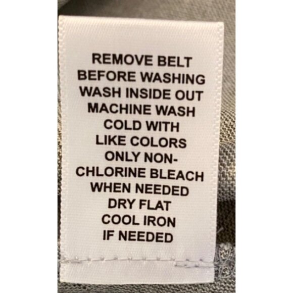 Elle Dress Sleeveless Gray Black Floral Print With Belt Size 12 - Picture 6 of 8